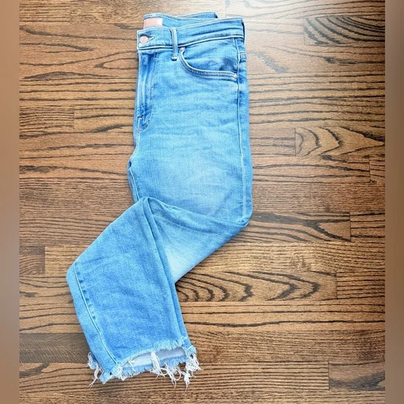 MOTHER - The Insider Crop Step Fray - Out of the Blue - size 28 - Picture 1 of 8